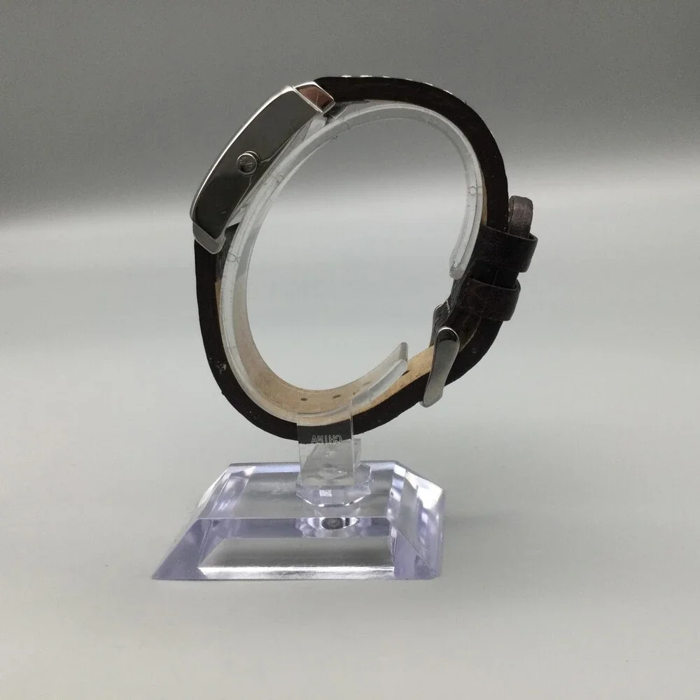 Skagen Womens Watch 29mm White Dial Brown Leather Stainless 251SSLMW New Battery